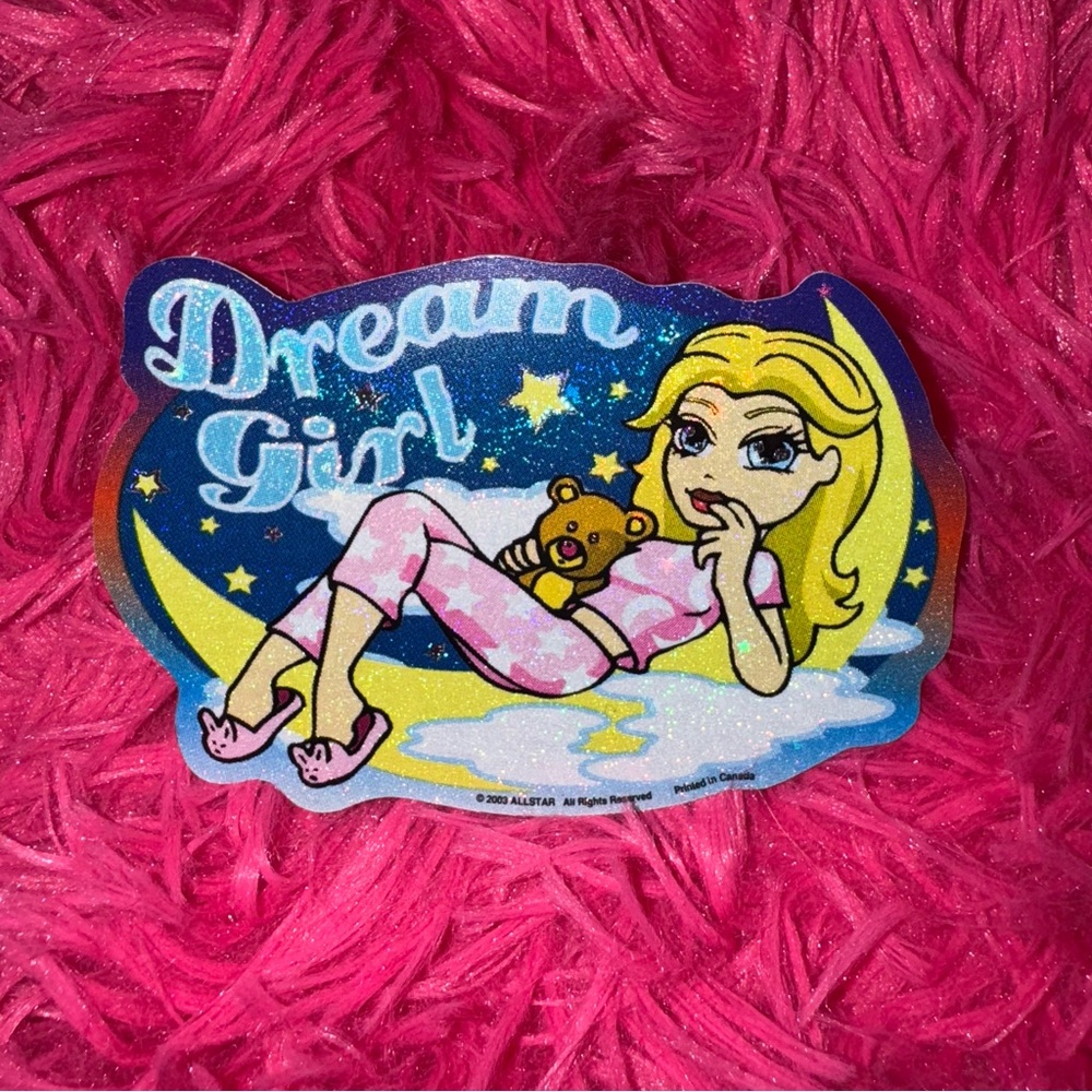 vintage y2k girls vending machine sticker